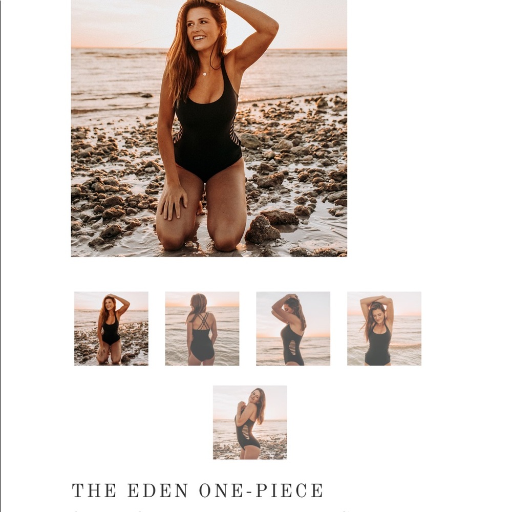 Albion black one piece swimsuit NEW